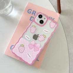 Iphone Cases*Boogzel Clothing Strawberry Wave iPhone Case Pink