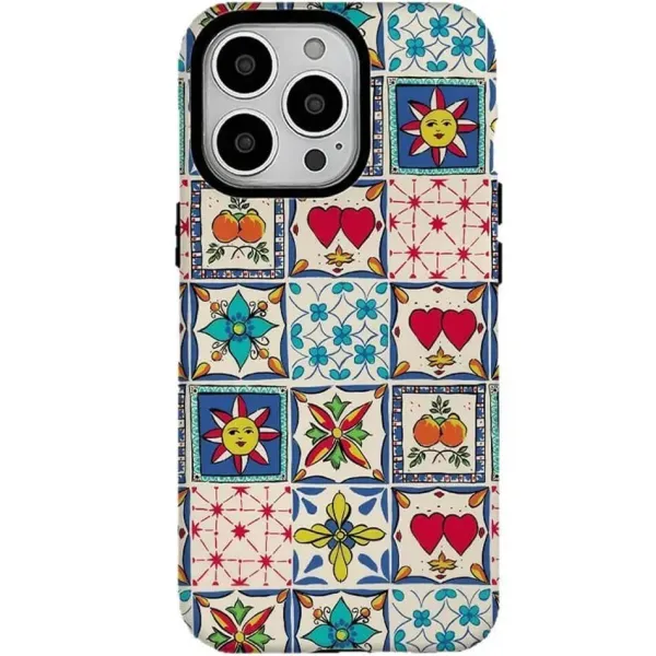 Iphone Cases*Boogzel Clothing Sun & Heart Pattern iPhone Case Blue