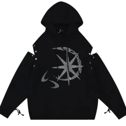 Hoodies*Boogzel Clothing Sun & Moon Rhinestone Hoodie