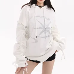 Hoodies*Boogzel Clothing Sun & Moon Rhinestone Hoodie