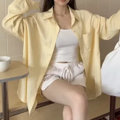 Long Sleeve Tops*Boogzel Clothing Sun of Provence Shirt Yellow