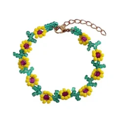 Necklaces & Chokers*Boogzel Clothing Sunflower Beaded Necklace