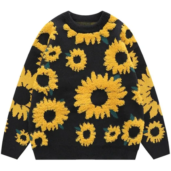 Mens|Sweaters*Boogzel Clothing Sunflower Oversized Sweater