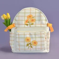 Bags & Purses*Boogzel Clothing Sunflower Plaid Backpack