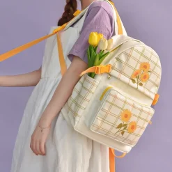 Bags & Purses*Boogzel Clothing Sunflower Plaid Backpack