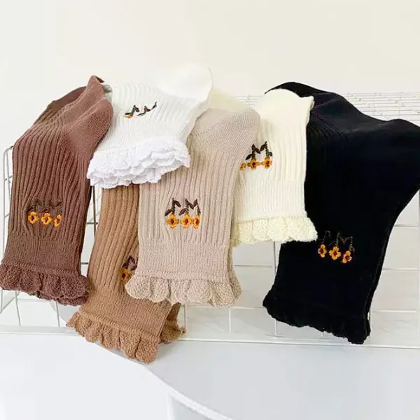 Socks*Boogzel Clothing Sunflower Ruffles Socks