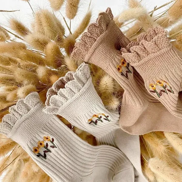 Socks*Boogzel Clothing Sunflower Ruffles Socks