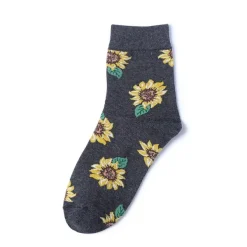 Socks*Boogzel Clothing Sunflower Socks Black