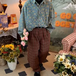 Mens*Boogzel Clothing Sunflowers Denim Shirt