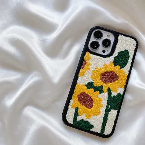 Iphone Cases*Boogzel Clothing Sunflowers Fuzzy iPhone Case