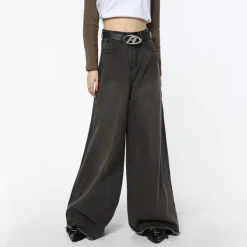 Jeans*Boogzel Clothing Super Wide Jeans 90s DarkGrey