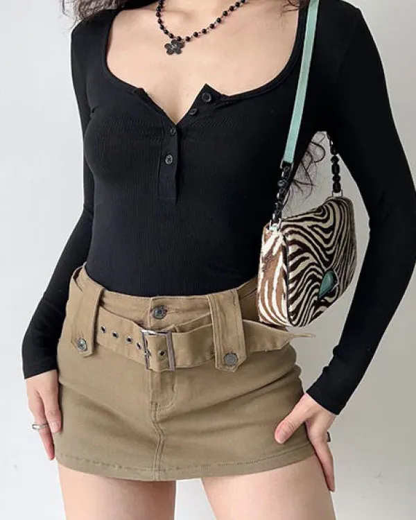 Skirts*Boogzel Clothing Superstar Y2K Mini Skirt
