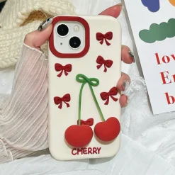 Iphone Cases*Boogzel Clothing Sweet Cherry 3D iPhone Case Beige/red