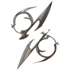 Earrings*Boogzel Clothing Taste Of Danger Earrings Silver