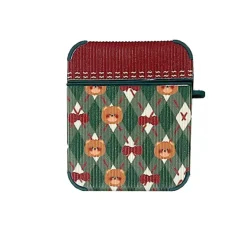 Iphone Cases*Boogzel Clothing Teddy Red Bow Airpods Case Green/red
