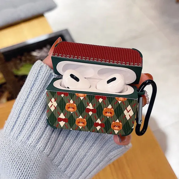 Iphone Cases*Boogzel Clothing Teddy Red Bow Airpods Case Green/red
