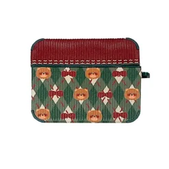 Iphone Cases*Boogzel Clothing Teddy Red Bow Airpods Case Green/red
