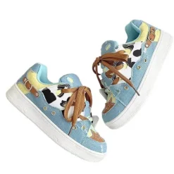 Mad|Aesthetic Sneakers*Boogzel Clothing Teen Craft Denim Star Sneakers Blue
