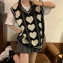 Knit Vests*Boogzel Clothing Teen Craft Heart Vest