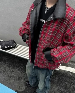 Coats & Jackets*Boogzel Clothing Teen Spirit Grunge Leather Jacket