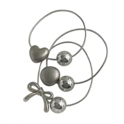 Hair Accessories*Boogzel Clothing Teenage Drama Hair Ties Silver