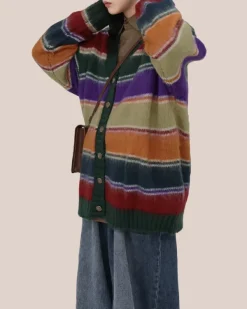 Striped Sweaters|Knit Cardigans*Boogzel Clothing Teenage Dream Striped Cardigan Multi