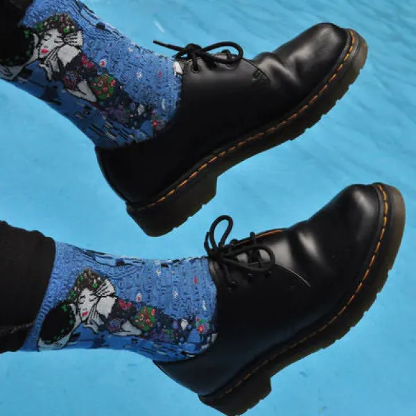 Socks*Boogzel Clothing The Kiss Klimt Socks in Blue