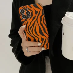 Iphone Cases*Boogzel Clothing Tiger Pattern iPhone Case Orange/black