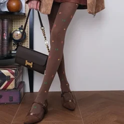 Other*Boogzel Clothing Tiny World Cozy Tights Brown