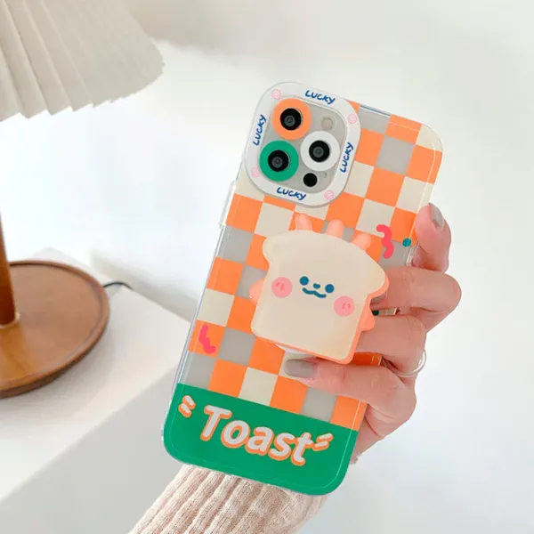 Iphone Cases*Boogzel Clothing Toast Checkered iPhone Case Orange/green