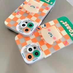 Iphone Cases*Boogzel Clothing Toast Checkered iPhone Case Orange/green
