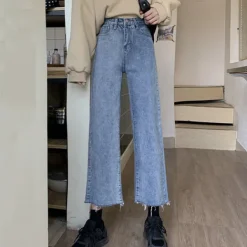 Jeans*Boogzel Clothing Too Annoyed High Waist Jeans Blue