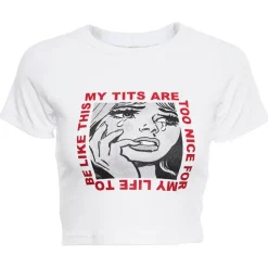 Aesthetic T-Shirts & Graphic Tees*Boogzel Clothing Too Nice Crop Tee