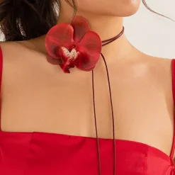Necklaces & Chokers*Boogzel Clothing Tropical Orchid Choker
