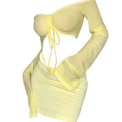 Dresses & Rompers*Boogzel Clothing Tropical Sun Top & Skirt Set Yellow