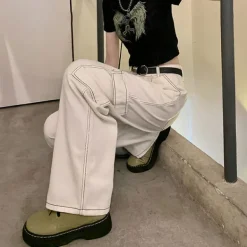 Jeans*Boogzel Clothing Try Again Skater Jeans White