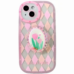 Iphone Cases*Boogzel Clothing Tulip Argyle Check iPhone Case