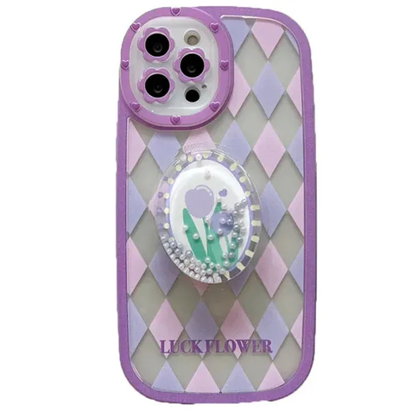 Iphone Cases*Boogzel Clothing Tulip Argyle Check iPhone Case