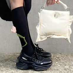Socks*Boogzel Clothing Tulip Knee Socks Black