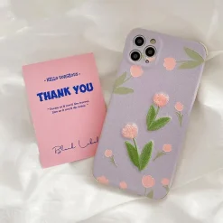 Iphone Cases*Boogzel Clothing Tulip Embroidery iPhone Case Purple