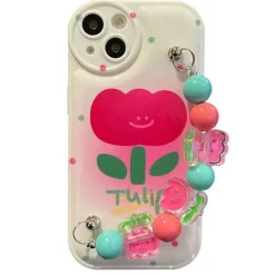 Iphone Cases*Boogzel Clothing Tulip Flower Chain iPhone Case Pink