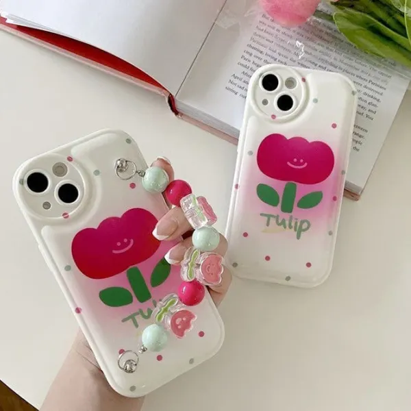 Iphone Cases*Boogzel Clothing Tulip Flower Chain iPhone Case Pink