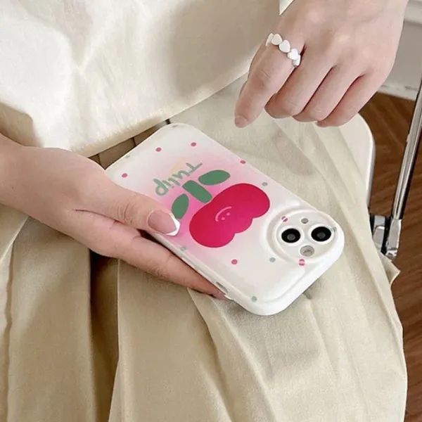 Iphone Cases*Boogzel Clothing Tulip Flower Chain iPhone Case Pink