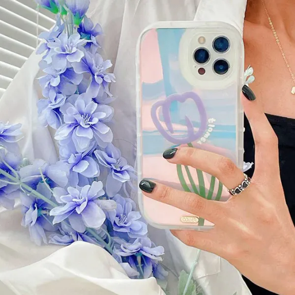 Iphone Cases*Boogzel Clothing Tulip Holographic iPhone Case