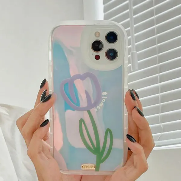 Iphone Cases*Boogzel Clothing Tulip Holographic iPhone Case