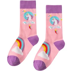 Socks*Boogzel Clothing Unicorn Attack Socks Pink