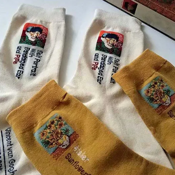 Socks*Boogzel Clothing Van Gogh Series 2 Pack Socks Multicolor
