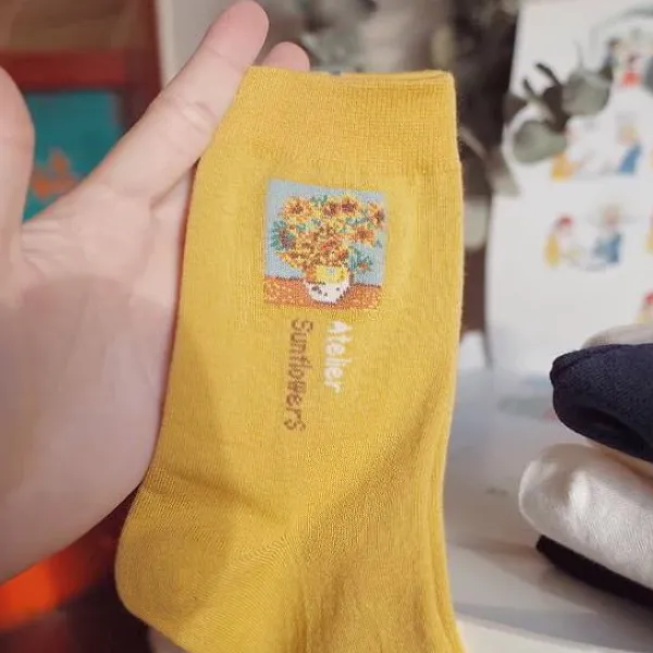 Socks*Boogzel Clothing Van Gogh Series 2 Pack Socks Multicolor