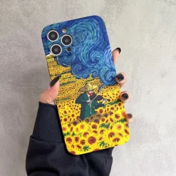 Iphone Cases*Boogzel Clothing Van Gogh Sunflowers iPhone Case Blue/yellow