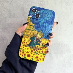 Iphone Cases*Boogzel Clothing Van Gogh Sunflowers iPhone Case Blue/yellow